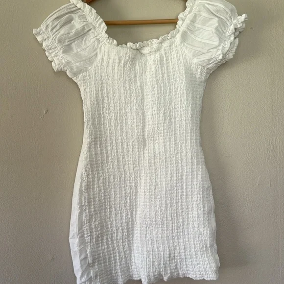 Windsor Ruffled White Minidress XS - Picture 6 of 7